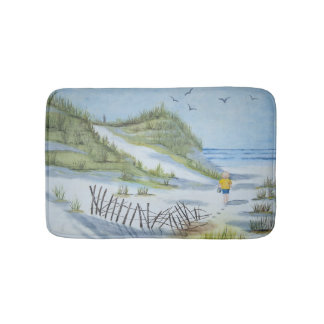 Tapis De Bain Aquarelle de plage