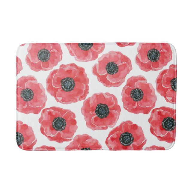 Tapis De Bain Aquarelle des papillons (Devant)