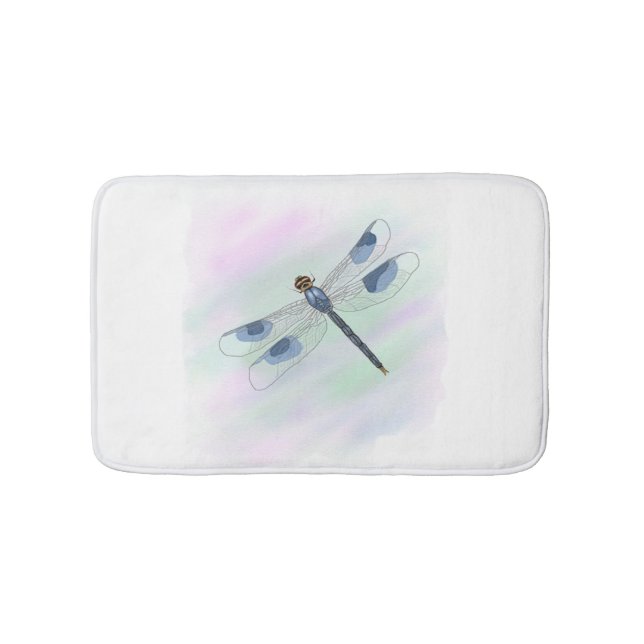 Tapis De Bain Aquarelle Dragonfly Bath Mat (Devant)