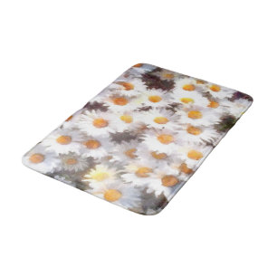 Tapis De Bain Aquarelle Fleur sauvage de la marée printanière
