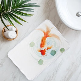 Tapis De Bain Aquarelle Koi Fish Serenity