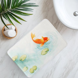 Tapis De Bain Aquarelle Koi Fish Serenity