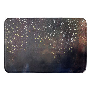 Tapis De Bain Aquarelle scintillante Terreux Rustique Moderne Gl