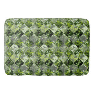 Tapis De Bain Arbres verts En Diamant Fenêtre, Bathmat