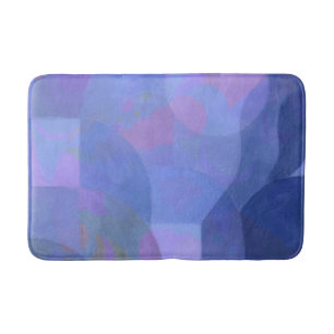 Tapis De Bain Arches de minuit - Indigo Géométrie Abstraite
