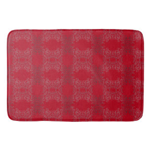Tapis De Bain Argent torse Arabesque salle de bain
