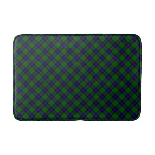 Tapis De Bain Armstrong clan tartan bleu vert plaid