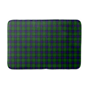 Tapis De Bain Armstrong tartan bleu et vert plaid