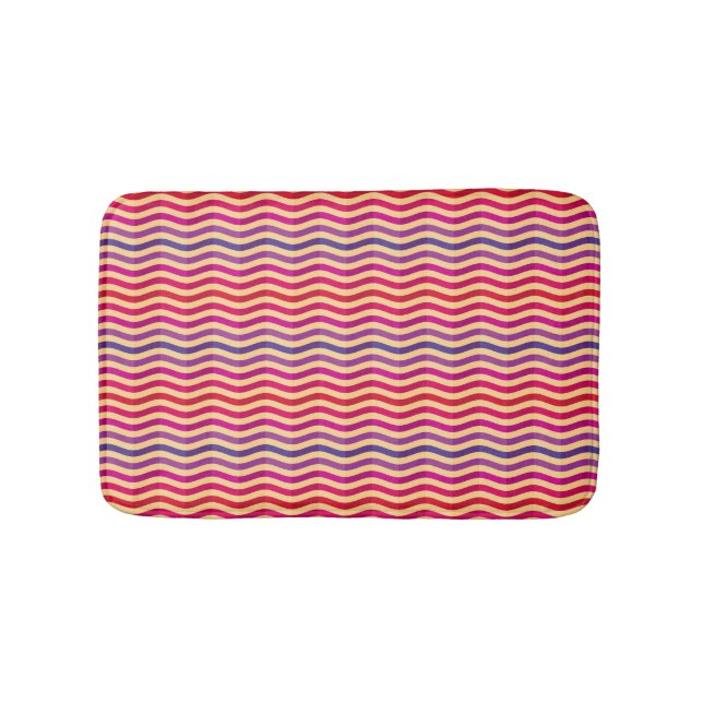 Tapis De Bain Arrière - plan avec des rayures dans rétros 3 (Devant)