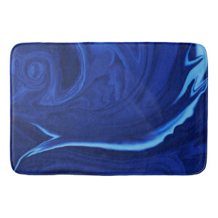 Tapis De Bain arrière - plan bleu Cobalt