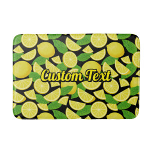 Tapis De Bain Arrière - plan citron
