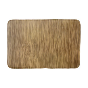 Tapis De Bain Arrière - plan de bois brut Faux en couleur natur