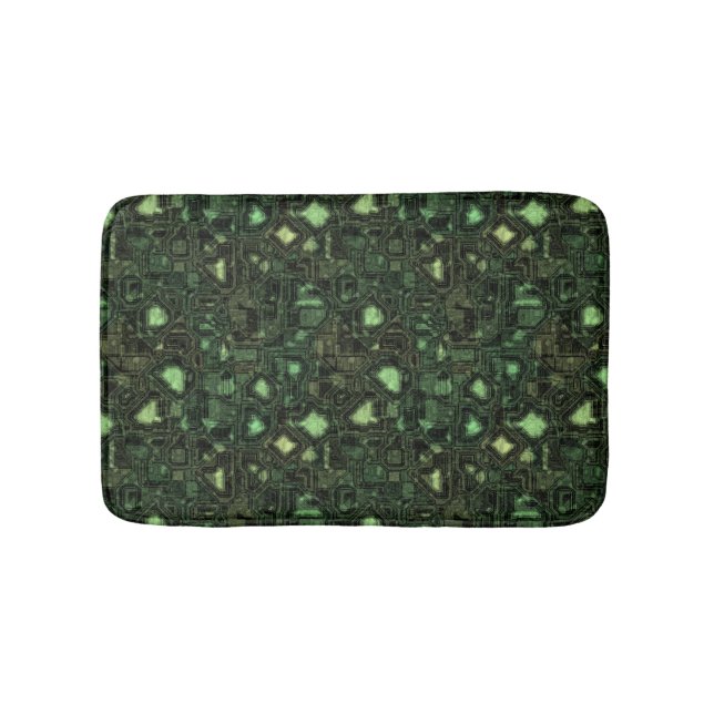 Tapis De Bain Arrière - plan de circuit d'ordinateur (Devant)