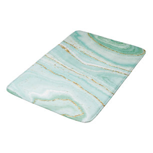 Tapis De Bain Arrière - plan en marbre liquide vert pastel
