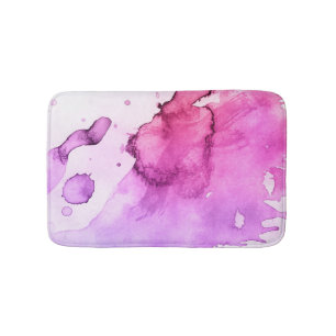 Tapis De Bain Arrière - plan peint à la main 5 d'aquarelle