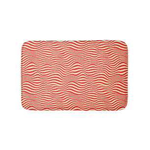 Tapis De Bain Arrière - plan rayé