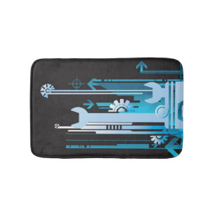 Tapis De Bain Arrière - plan tramé technique 3