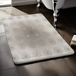 Tapis De Bain Art à motifs floraux de plage de sable
