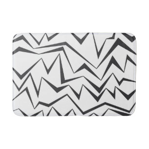 Tapis De Bain Art graphique abstrait moderne, dynamique, simple