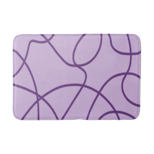 Tapis De Bain Art ligne en violet