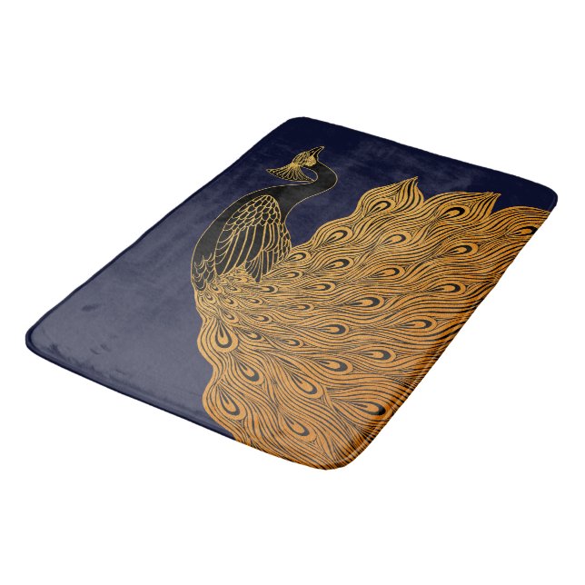 Tapis De Bain Art Nouveau Peacock Will Bradley (Angle)