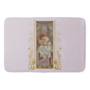 Tapis De Bain Art Noveau Alphonse Mucha Night's Reest