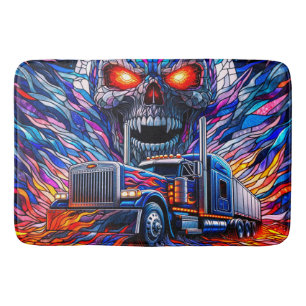 Tapis De Bain Artsy Skull Design