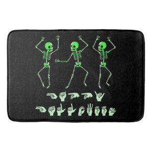 Tapis De Bain ASL Halloween Joyeux I - Saison Éffrayante