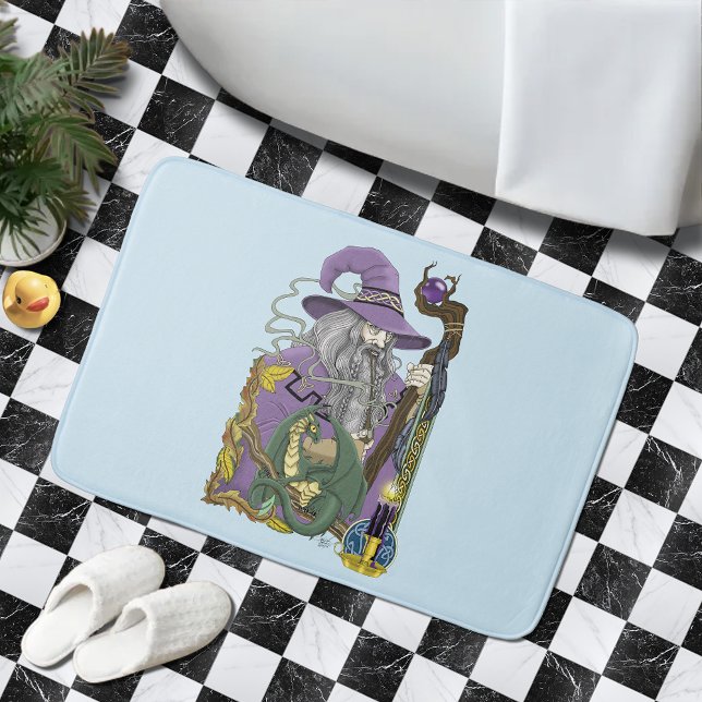 Tapis De Bain Assistant Imaginaire Dragon violet (Créateur téléchargé)