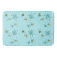 Tapis de bain atomique bleu de Starbursts des