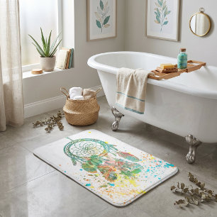 Tapis De Bain Attrape-rêve éclaboussé