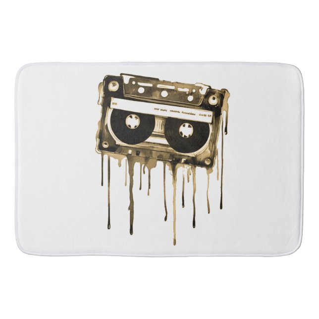Tapis De Bain audiocassette vintage (Devant)