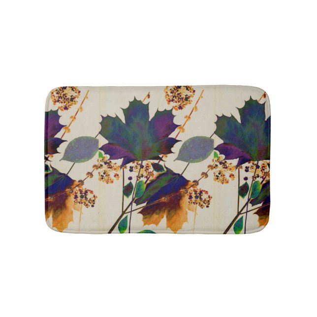 Tapis De Bain Automne Feuilles Royal Colonnes Mat de bain (Devant)