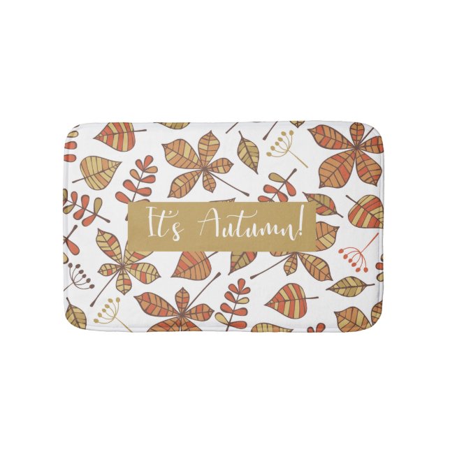 Tapis De Bain Automne personnalisée (Devant)