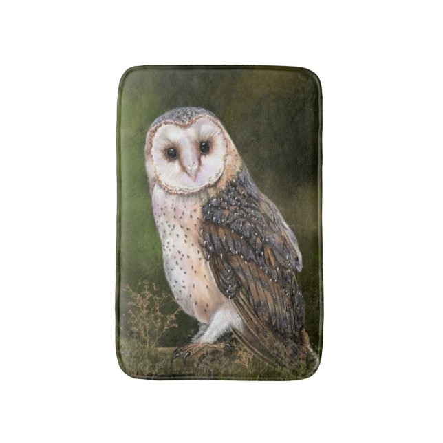 Tapis de bain avec hibou (Devant (Vertical))