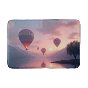 Tapis De Bain Aventures en montgolfière rêvées