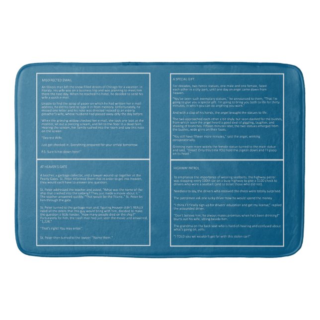 Tapis De Bain Awesome Plaisanteries personnalisé natte de bain c (Devant)