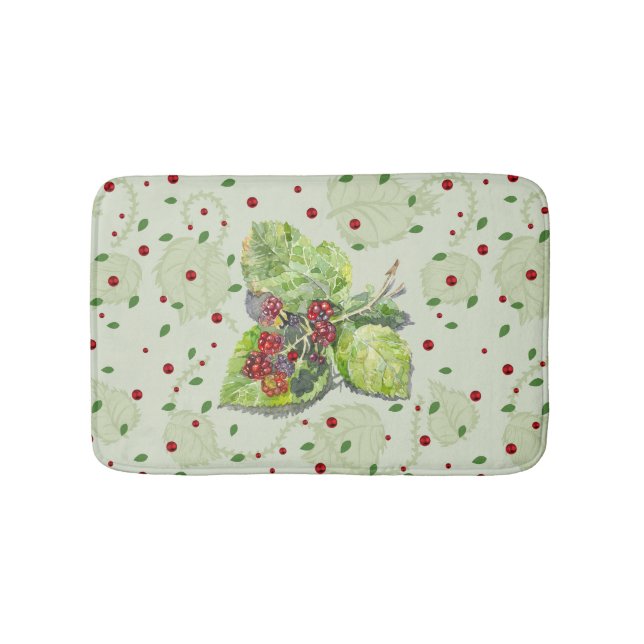Tapis De Bain Baies noires rouges et noires (Devant)