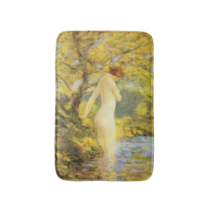 Tapis De Bain Baignade nymphe (belle femme) (par Childe Hassam)
