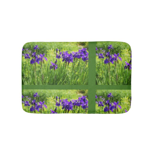 Tapis De Bain Bain d'art végétal violet irlandais (Devant)