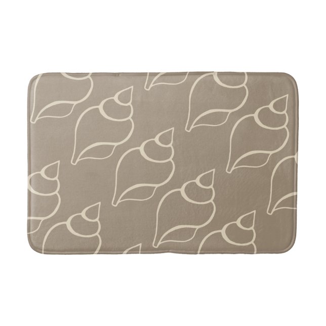 Tapis De Bain Bain de bain en coquillages beige (Devant)