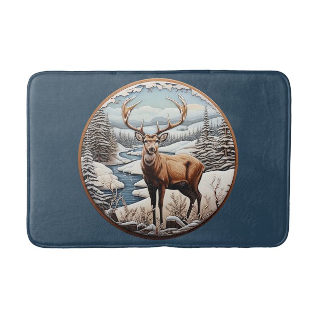 Tapis De Bain Bain de cerf d'hiver (Devant)