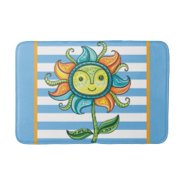 Tapis De Bain Bain de soleil bleu