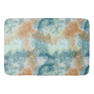 Tapis De Bain Bain Gold et Turquoise