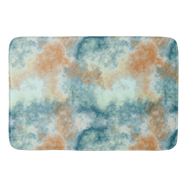 Tapis De Bain Bain Gold et Turquoise (Devant)