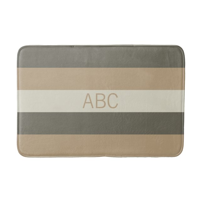 Tapis De Bain Bain monogramme personnalisé Motif (Devant)