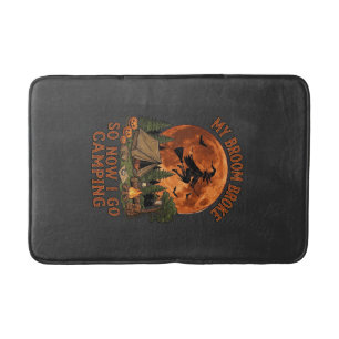Tapis De Bain Balai Casse Halloween Sorcière Camping Tente Feu d