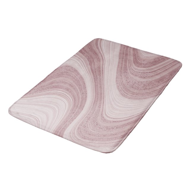 Tapis De Bain Balayage en marbre rose (Angle)