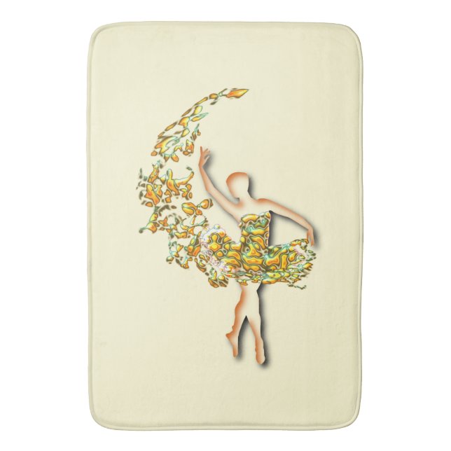 Tapis De Bain Ballerina Bath Mat Ballet Danseuse (devant Vertical)
