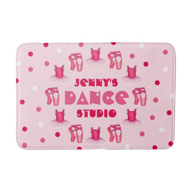 Tapis De Bain Ballet rose Pointe Chaussures Tutu Ballerina Danse (Devant)